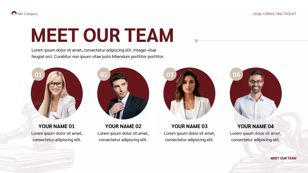 Red Professional Legal Guide Presentation