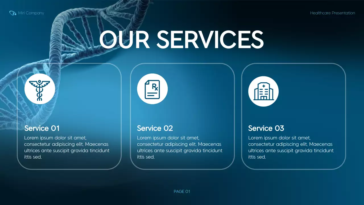 Blue Modern Healthcare Presentation