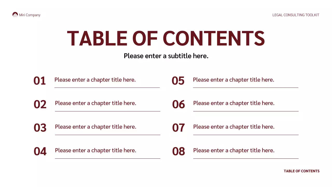 Red Professional Legal Guide Presentation