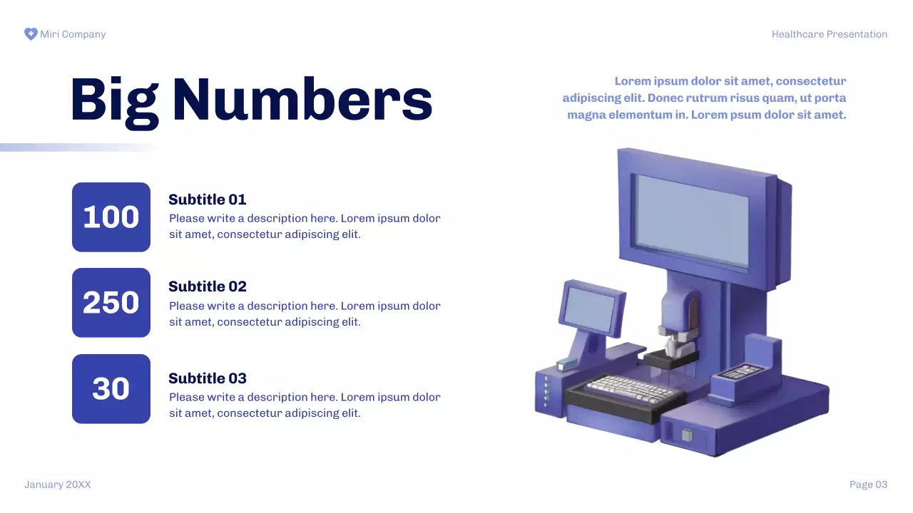 Blue Modern Healthcare Presentation