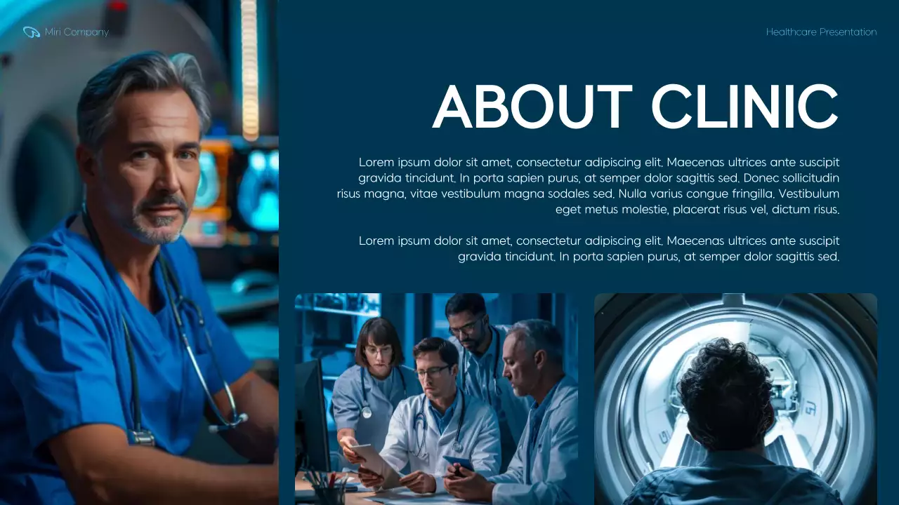 Blue Modern Healthcare Presentation