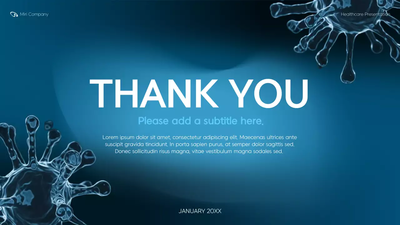 Blue Modern Healthcare Presentation