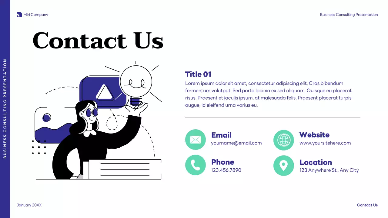 Blue Modern Business Consulting Presentation