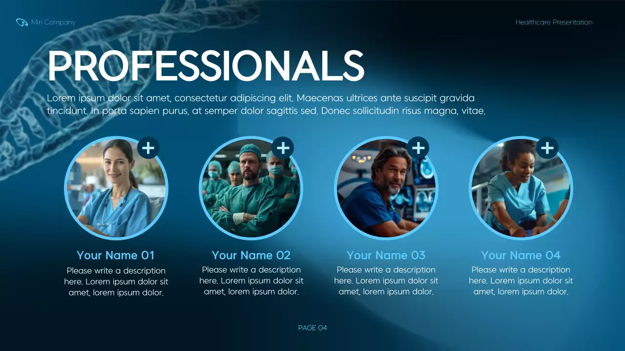 Blue Modern Healthcare Presentation