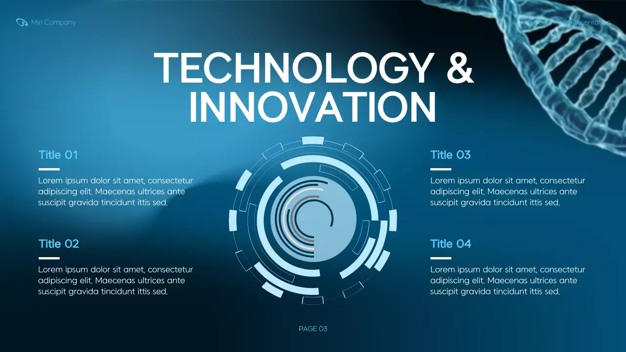 Blue Modern Healthcare Presentation