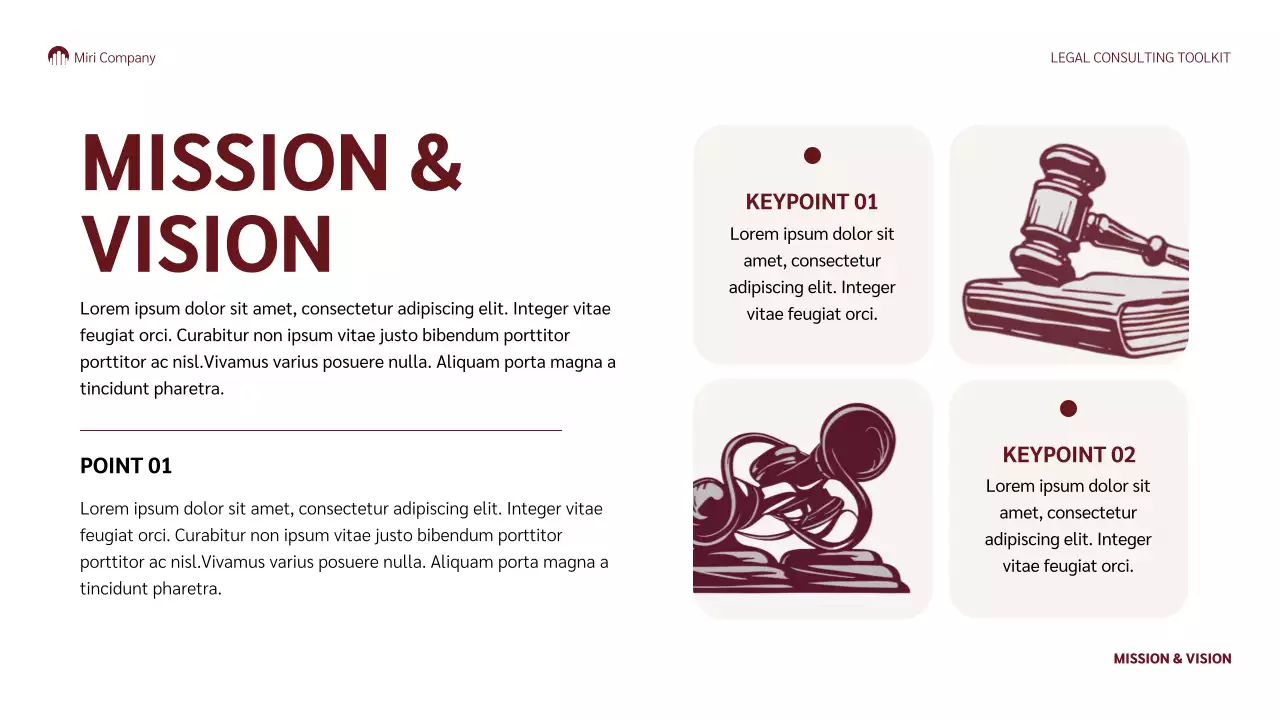 Red Professional Legal Guide Presentation