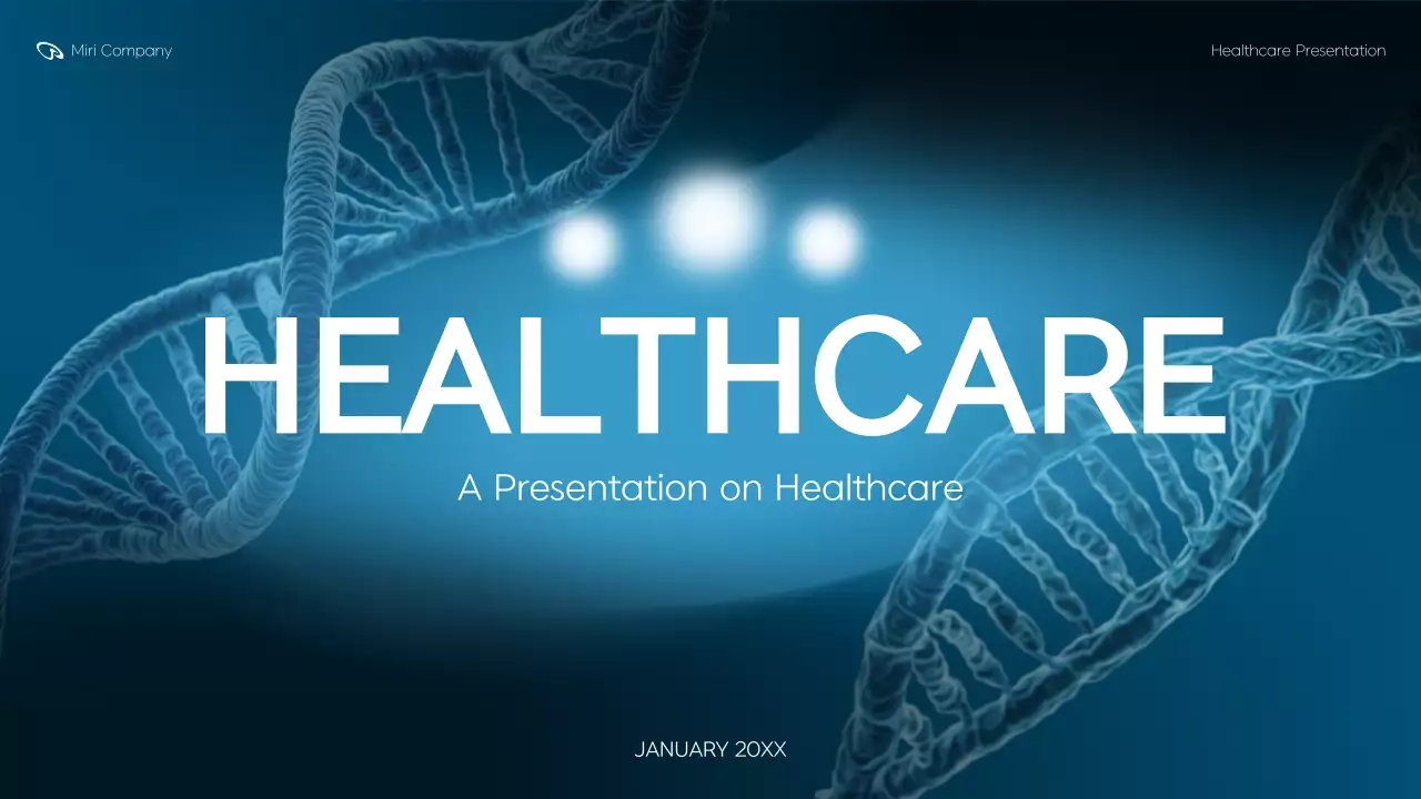 Blue Modern Healthcare Presentation
