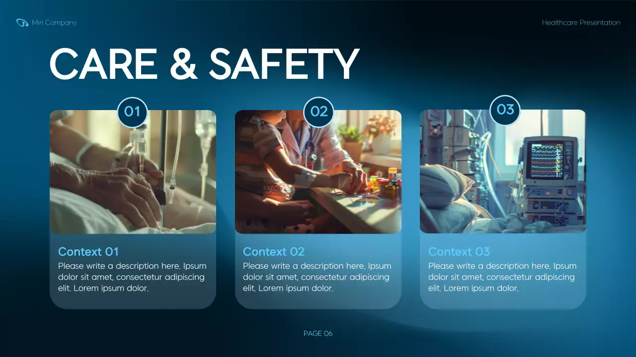 Blue Modern Healthcare Presentation