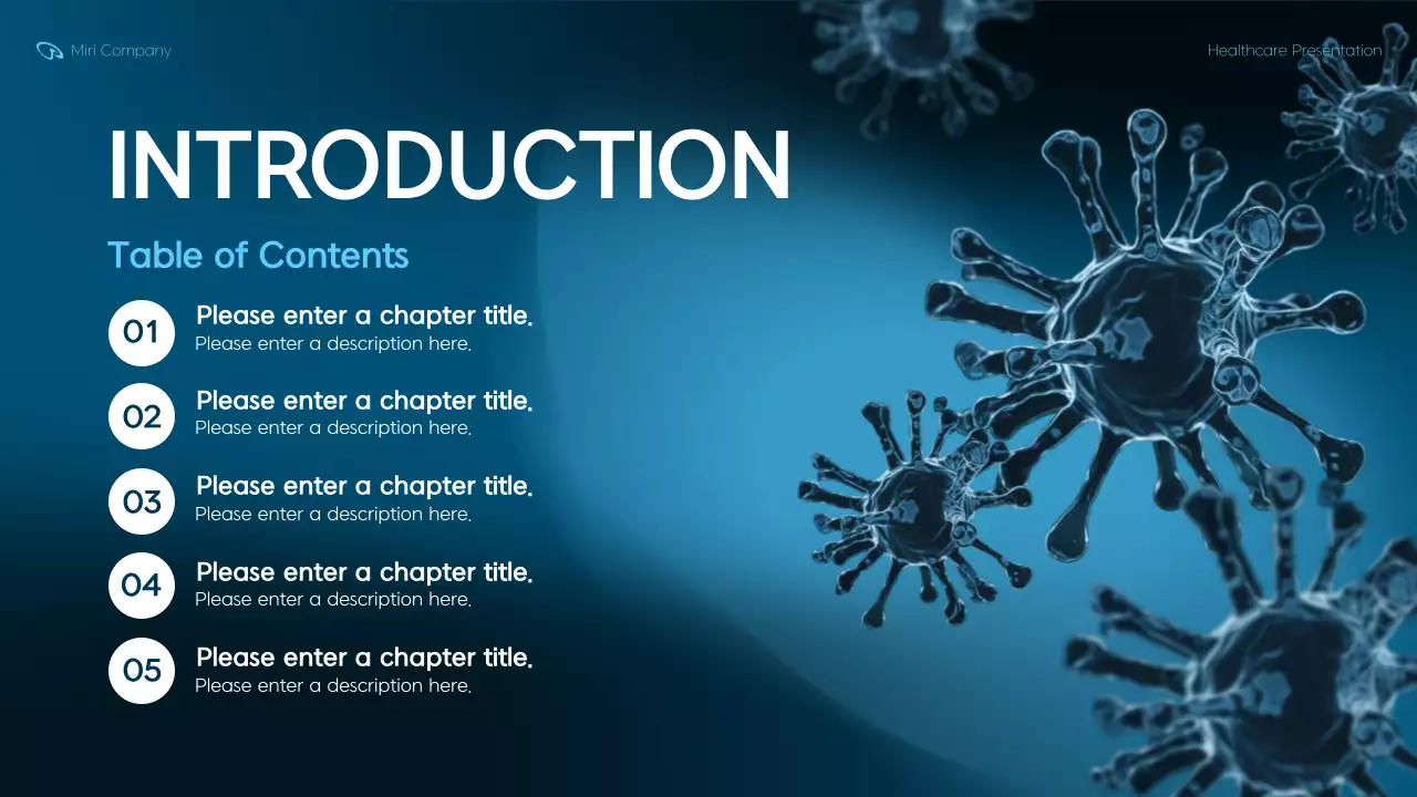 Blue Modern Healthcare Presentation