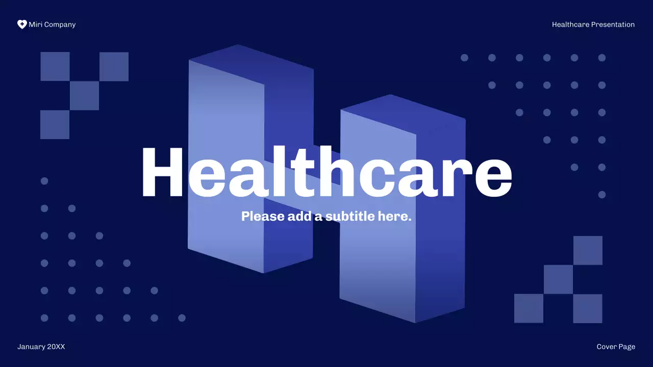 Blue Modern Healthcare Presentation