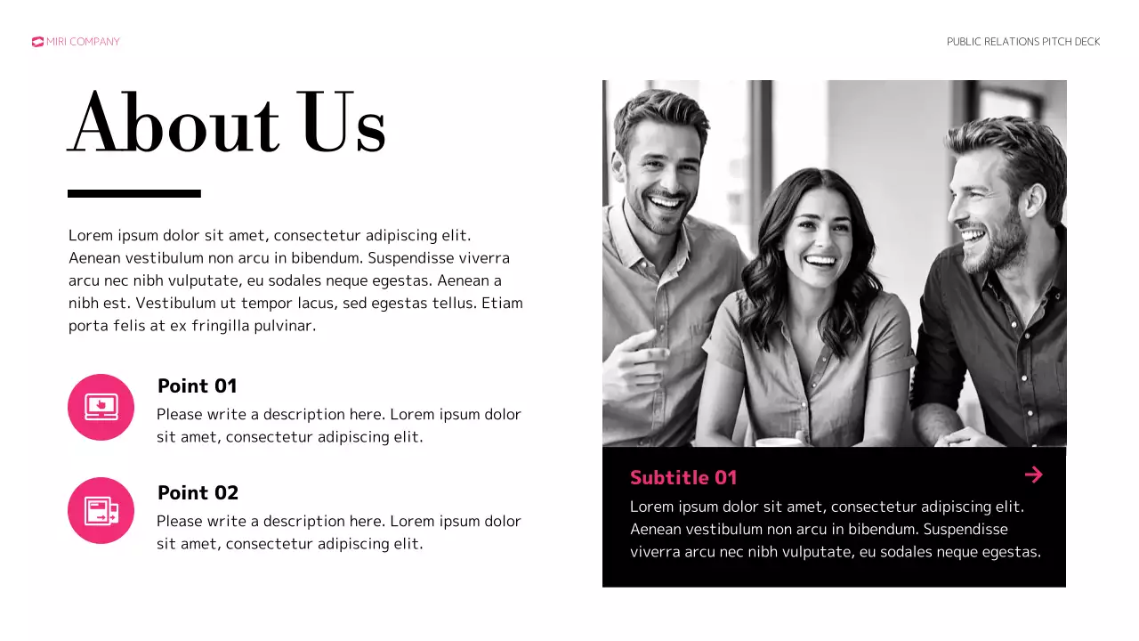 Pink Modern Public Relations Presentation