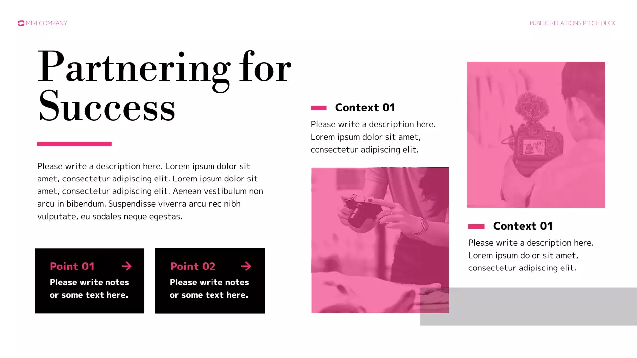 Pink Modern Public Relations Presentation