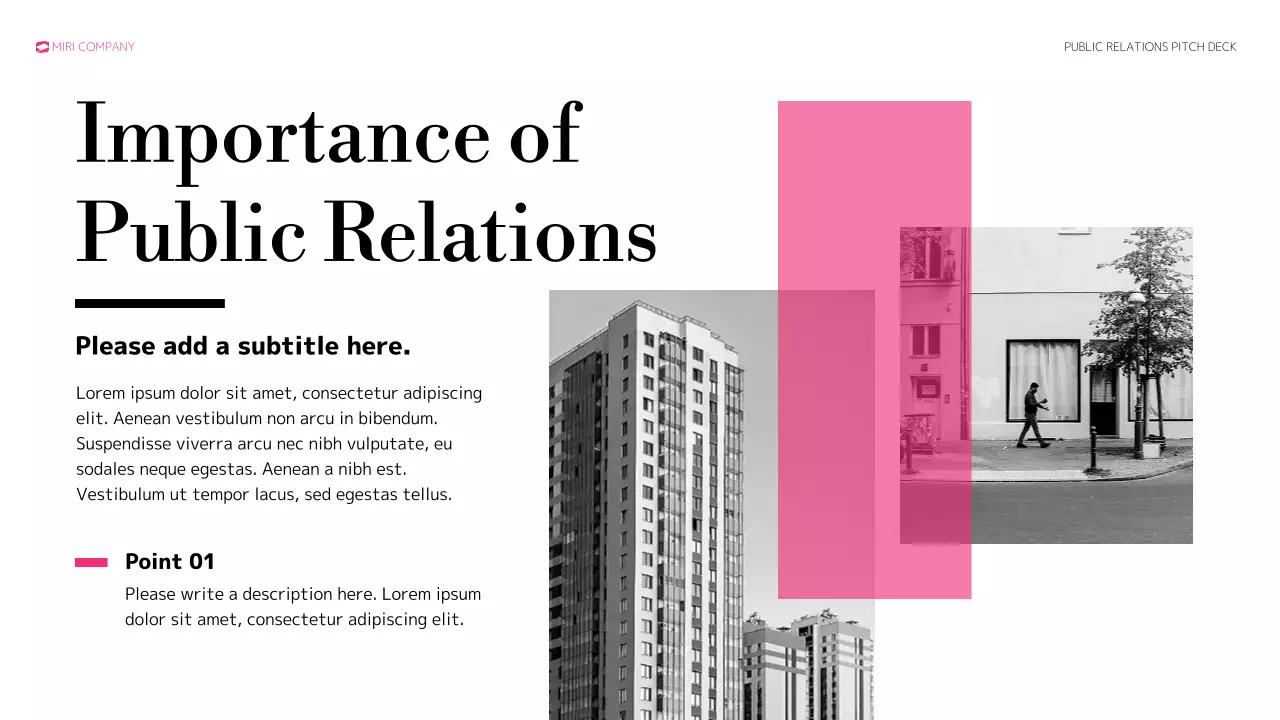 Pink Modern Public Relations Presentation