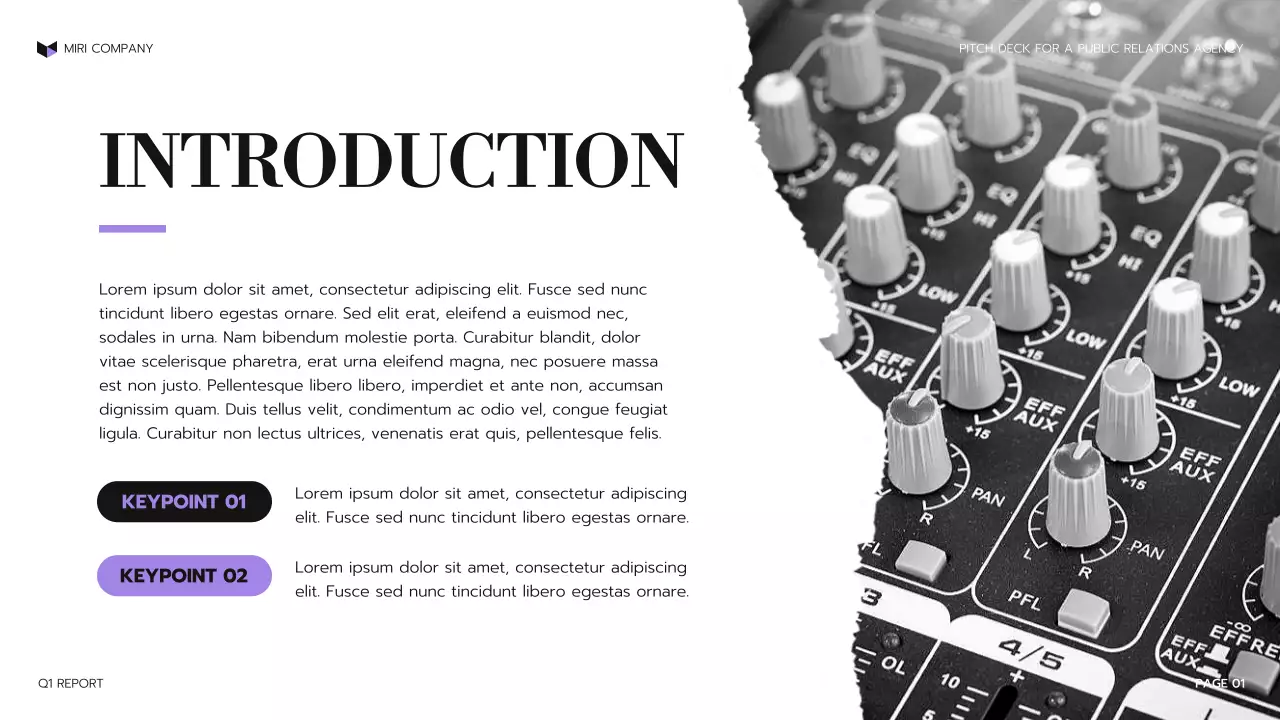 Purple Professional PR Agency Presentation