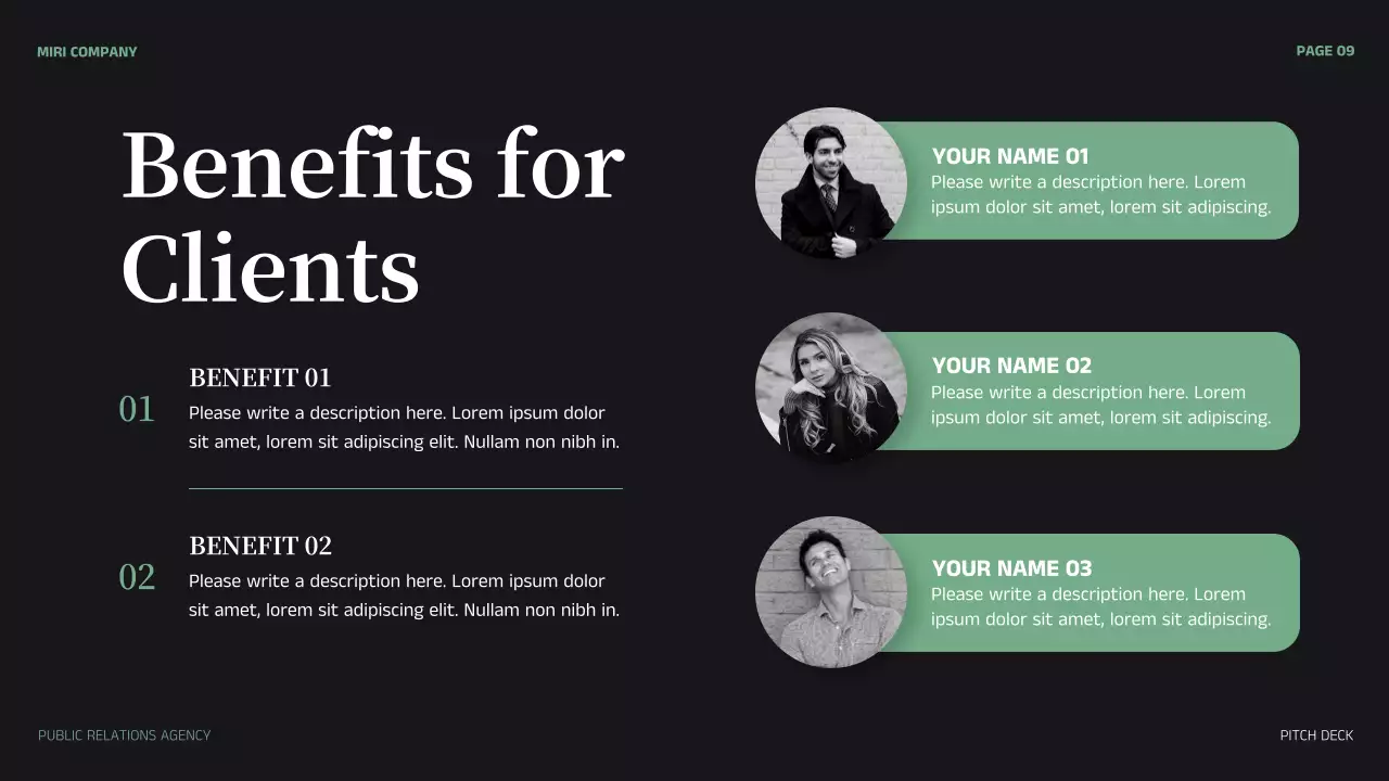 Green Modern Public Relations Pitch Presentation