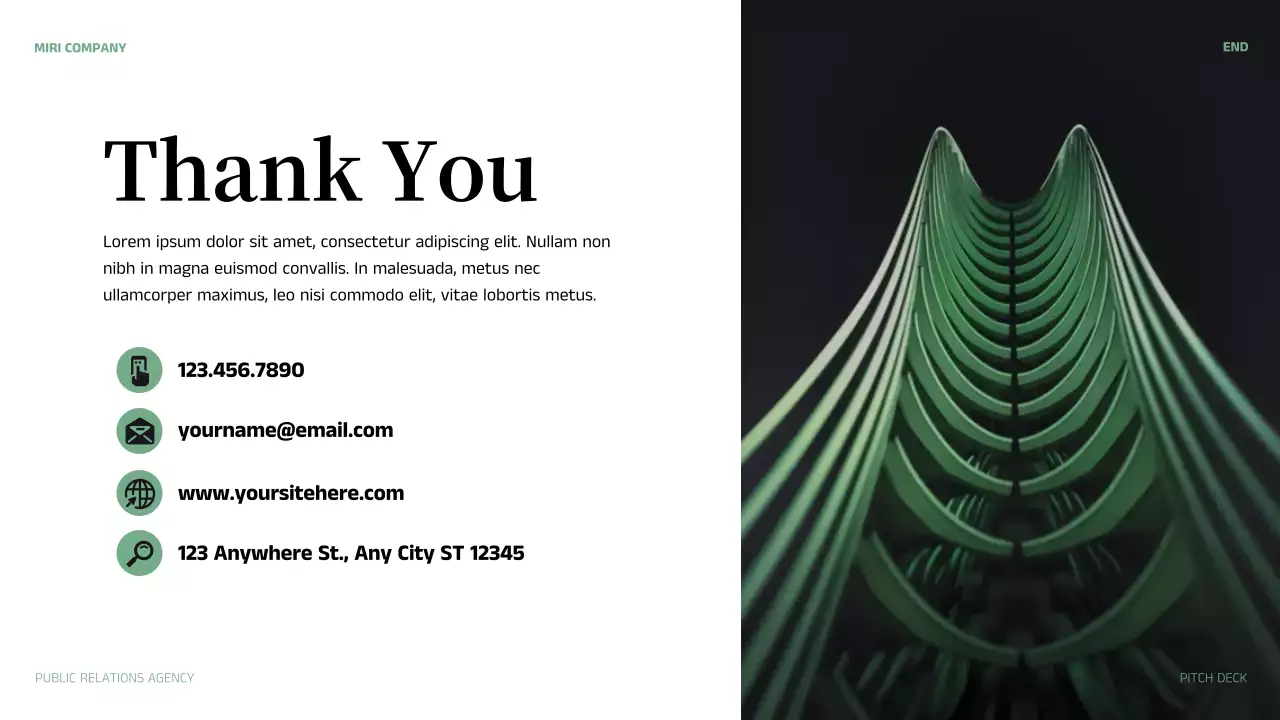 Green Modern Public Relations Pitch Presentation