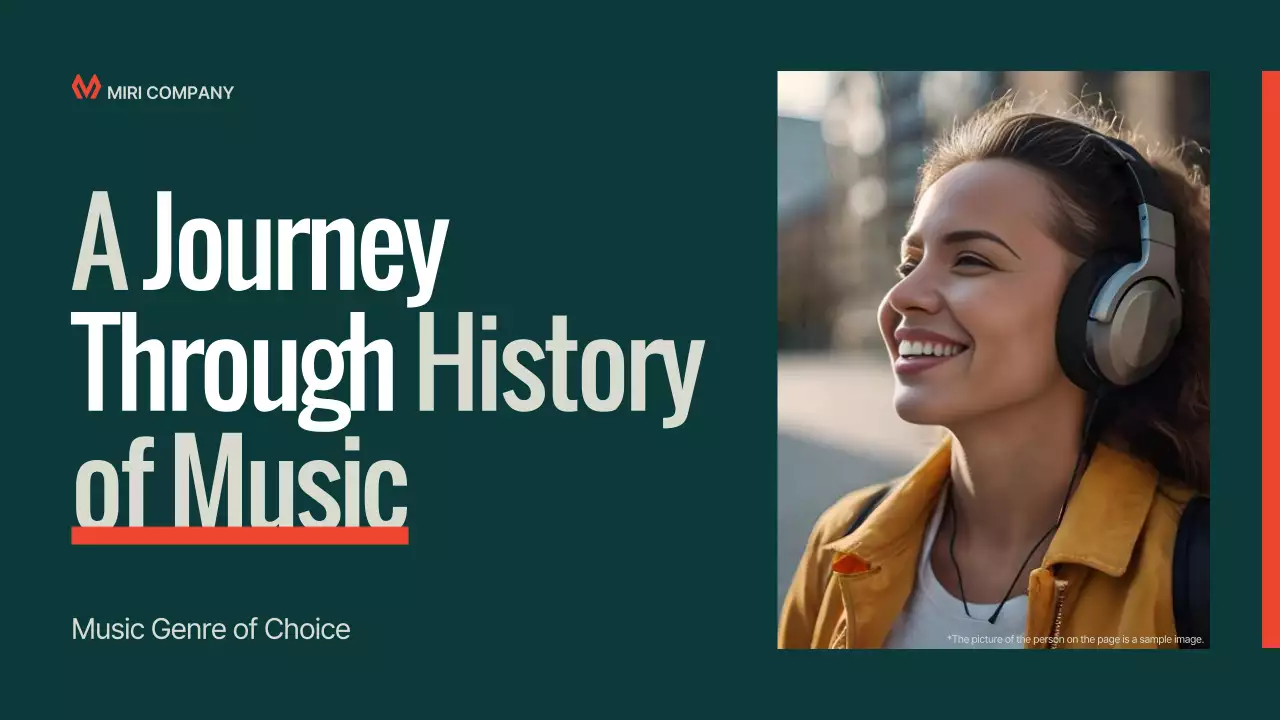 Teal Classic Music History Presentation
