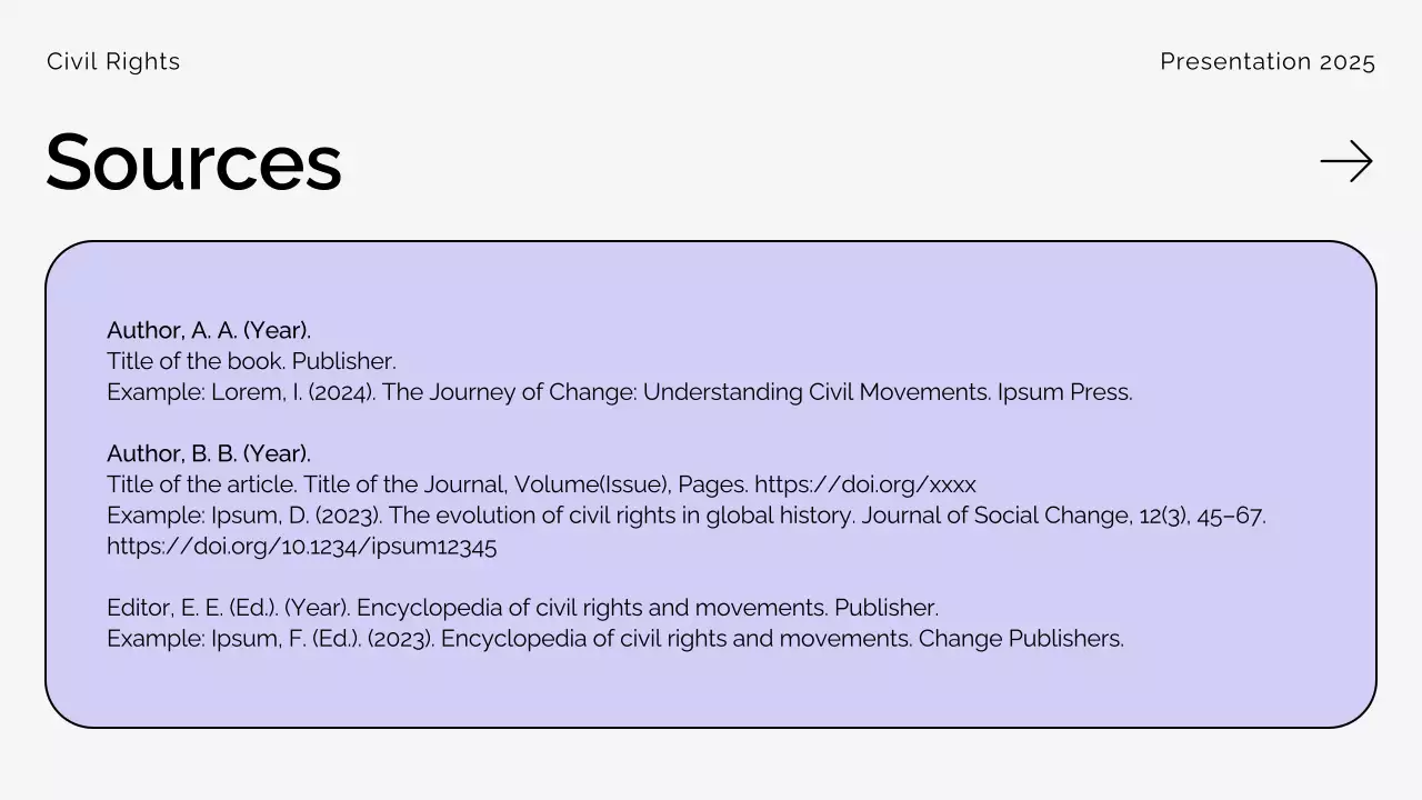 Beige Professional Civil Movements History Presentation