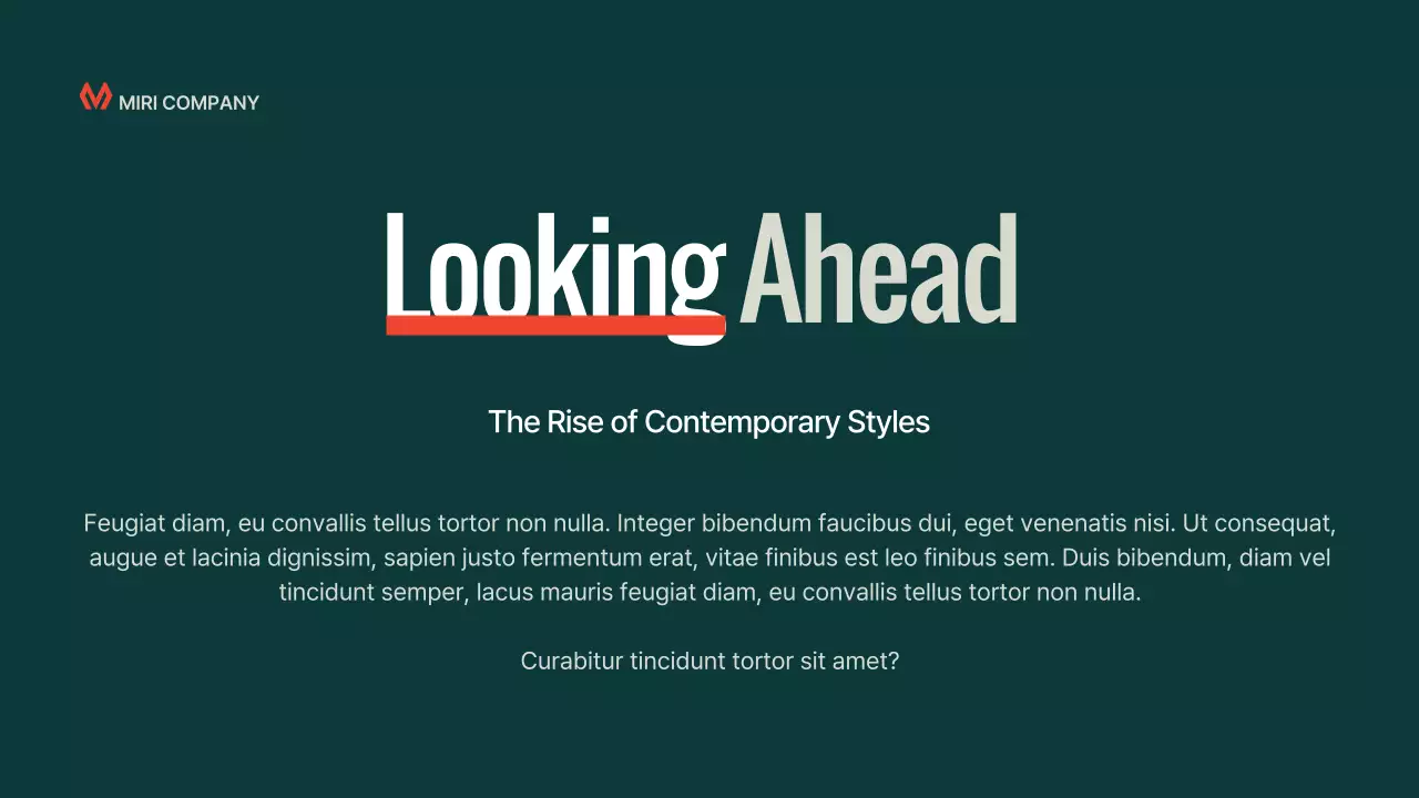 Teal Classic Music History Presentation