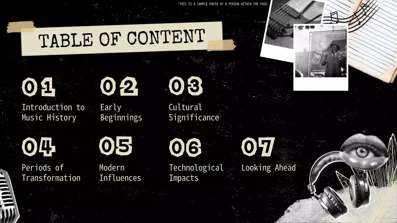 Black Vintage Music History Presentation