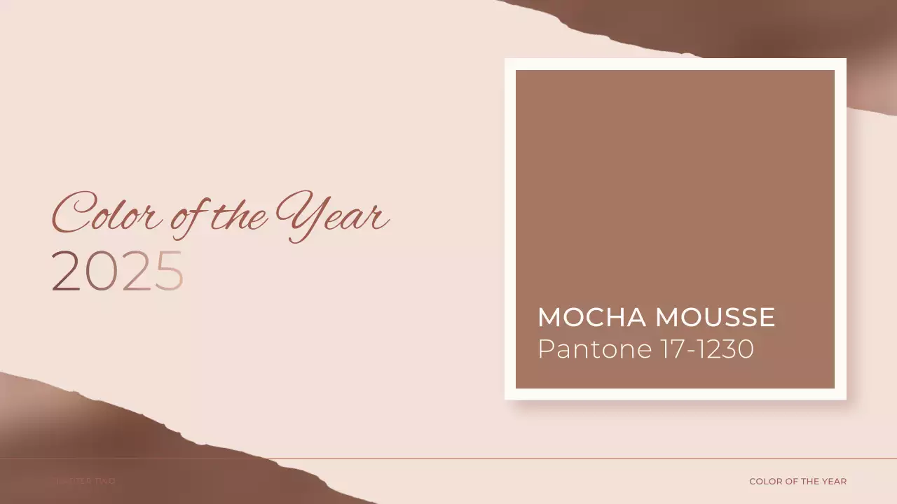 Brown Modern Color Trend Report Presentation