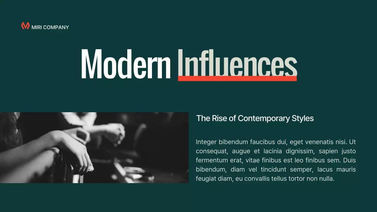 Teal Classic Music History Presentation