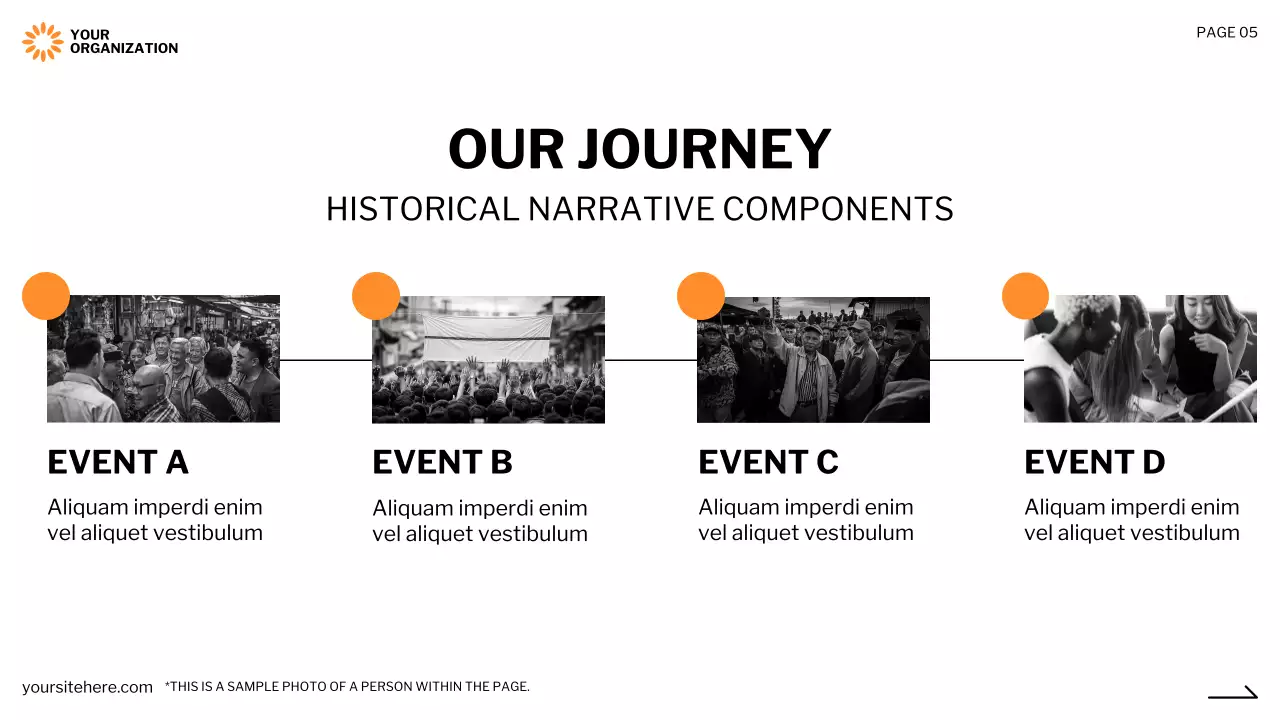 Orange Professional Non-Profit Proposal Presentation