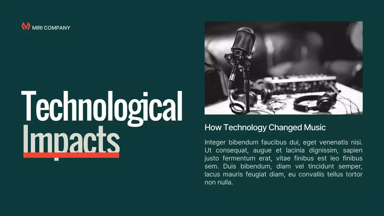 Teal Classic Music History Presentation