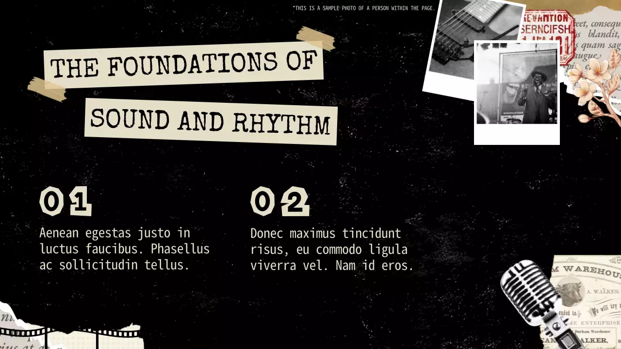 Black Vintage Music History Presentation