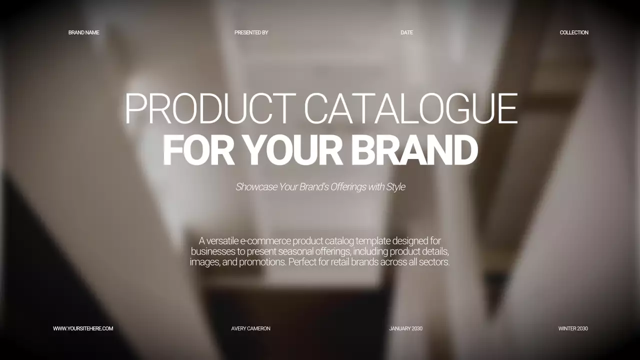 Beige Modern Product Catalogue Presentation