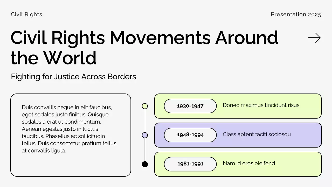 Beige Professional Civil Movements History Presentation