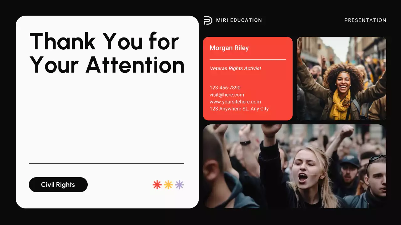 Red Modern Civil Movements History Presentation