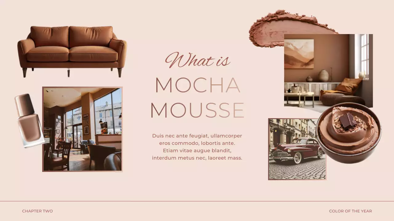 Brown Modern Color Trend Report Presentation