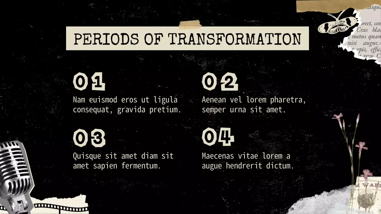 Black Vintage Music History Presentation