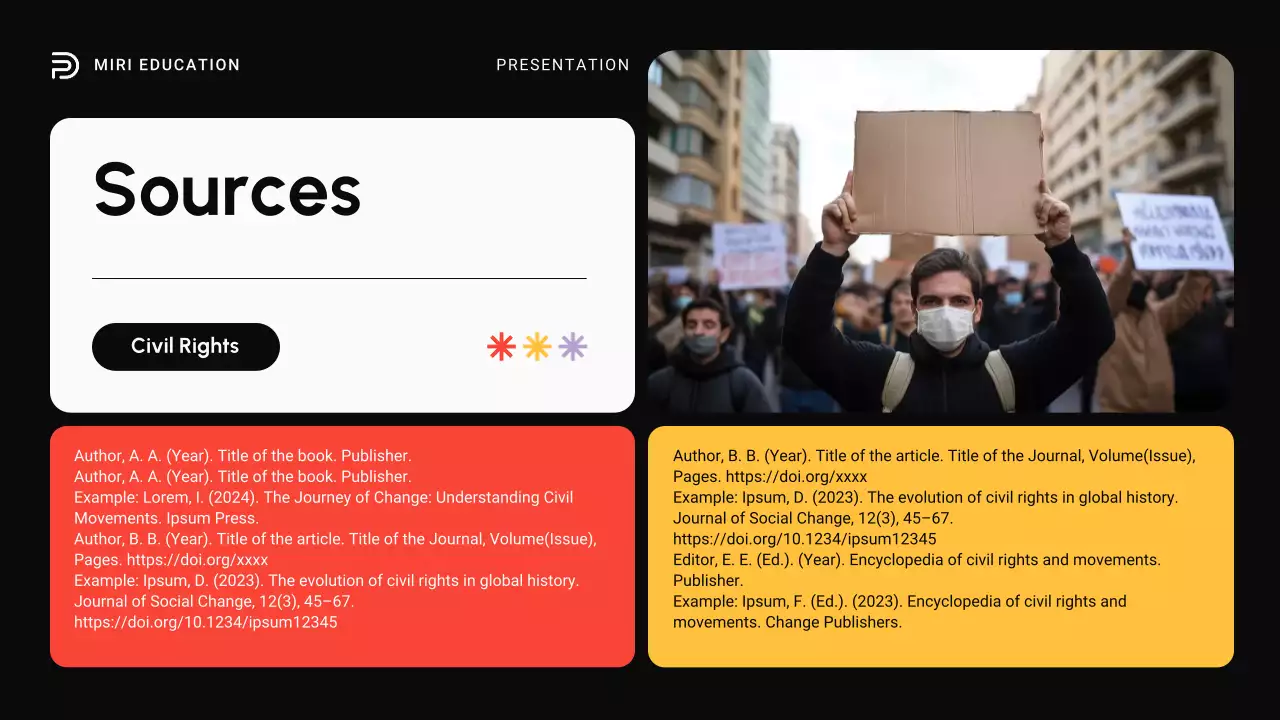 Red Modern Civil Movements History Presentation