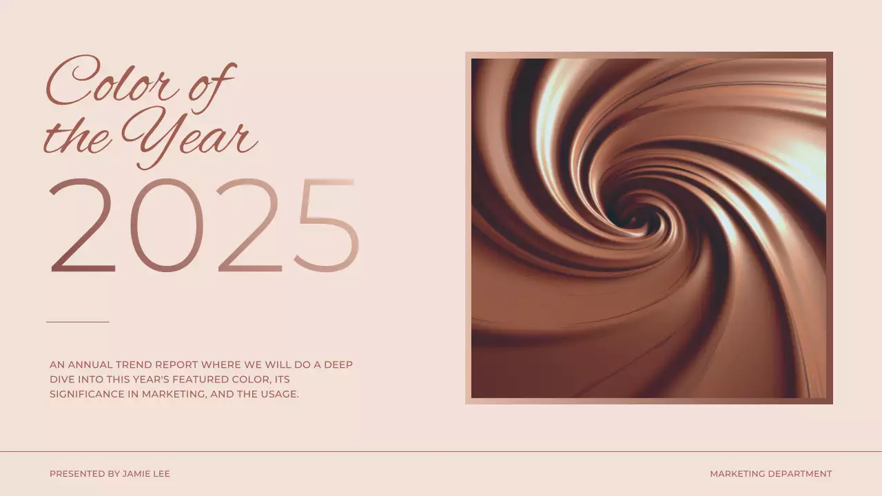 Brown Modern Color Trend Report Presentation