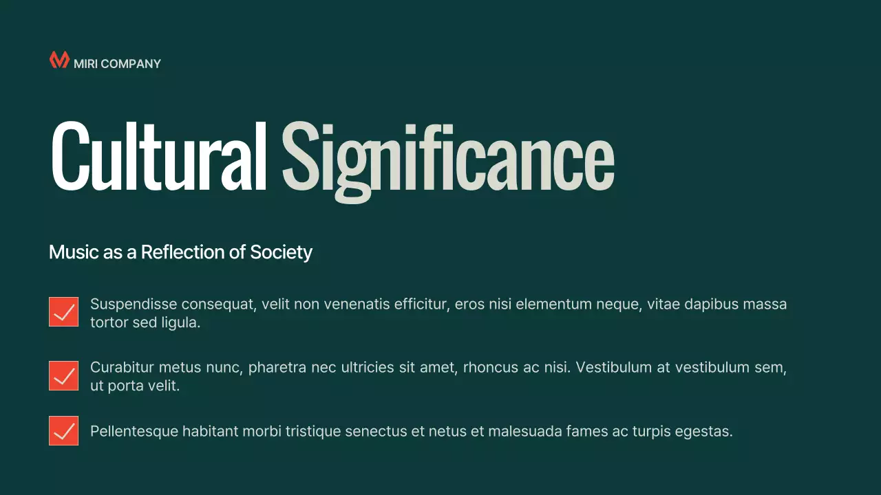 Teal Classic Music History Presentation