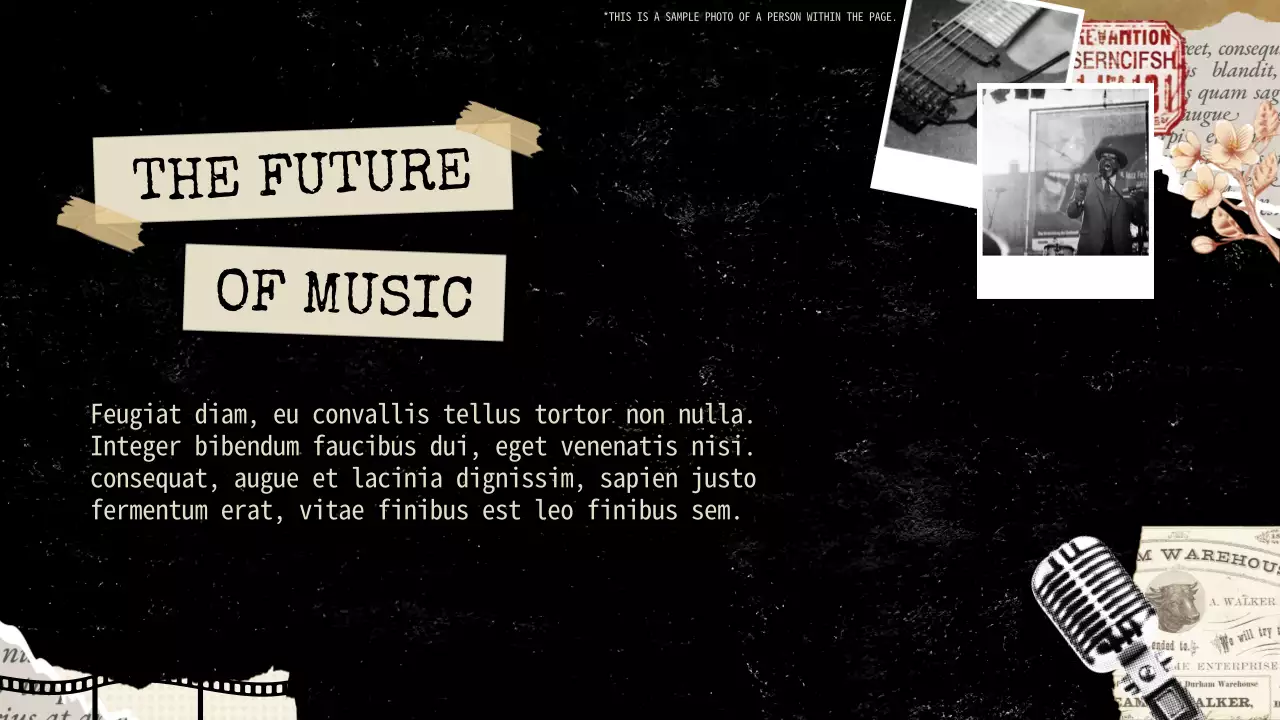 Black Vintage Music History Presentation