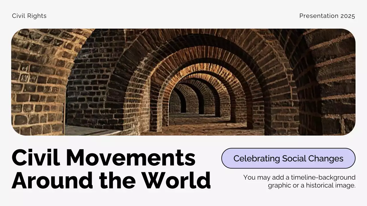 Beige Professional Civil Movements History Presentation