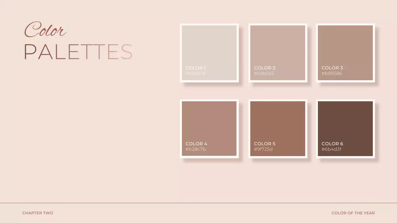 Brown Modern Color Trend Report Presentation