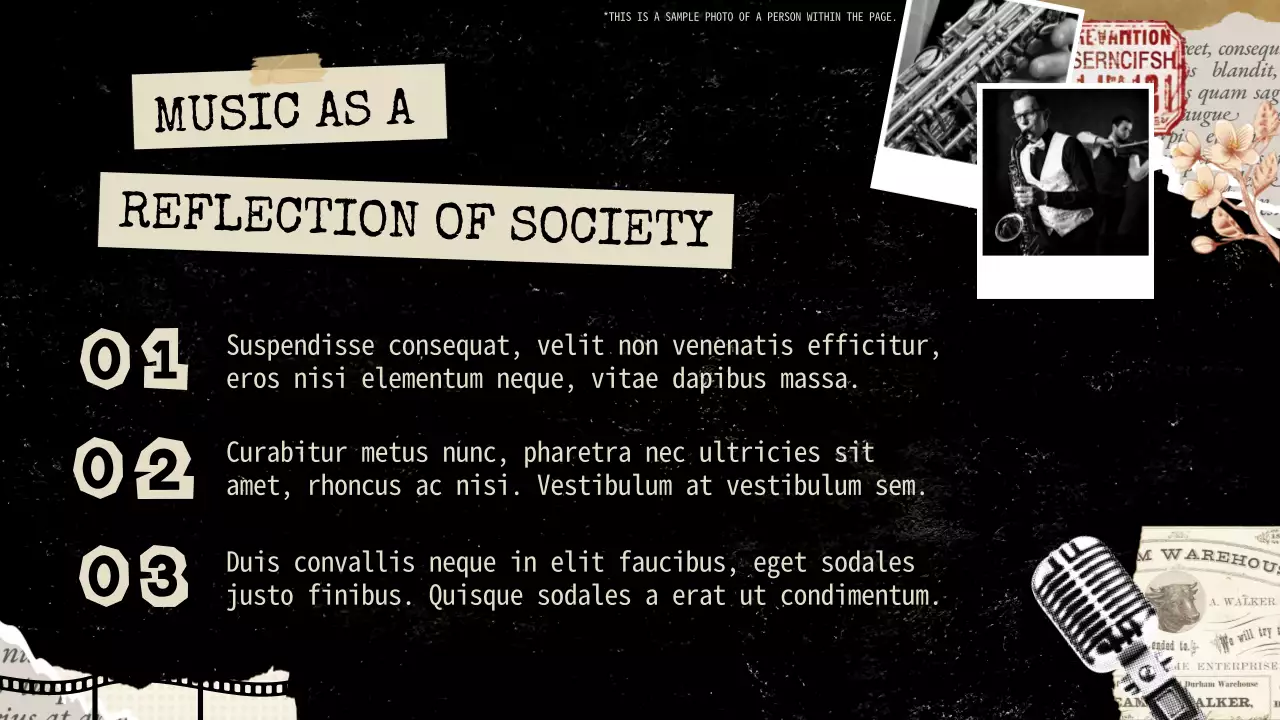 Black Vintage Music History Presentation