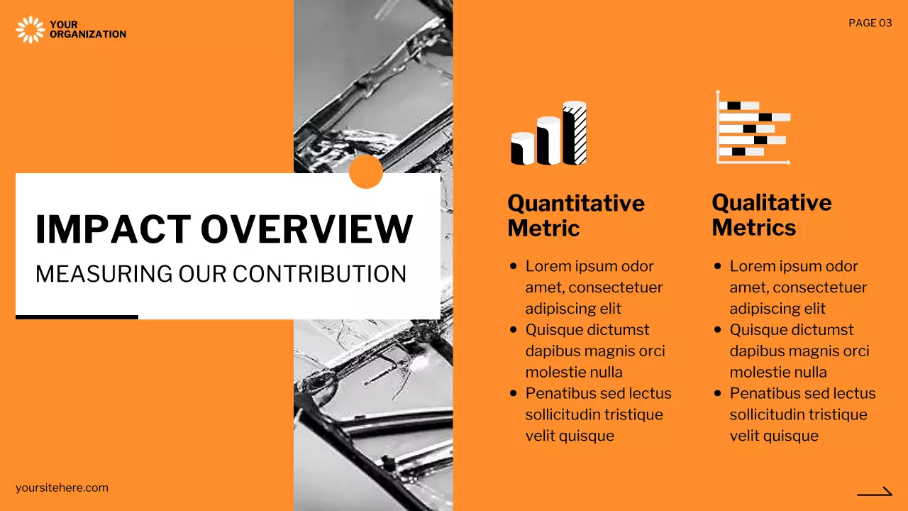 Orange Professional Non-Profit Proposal Presentation