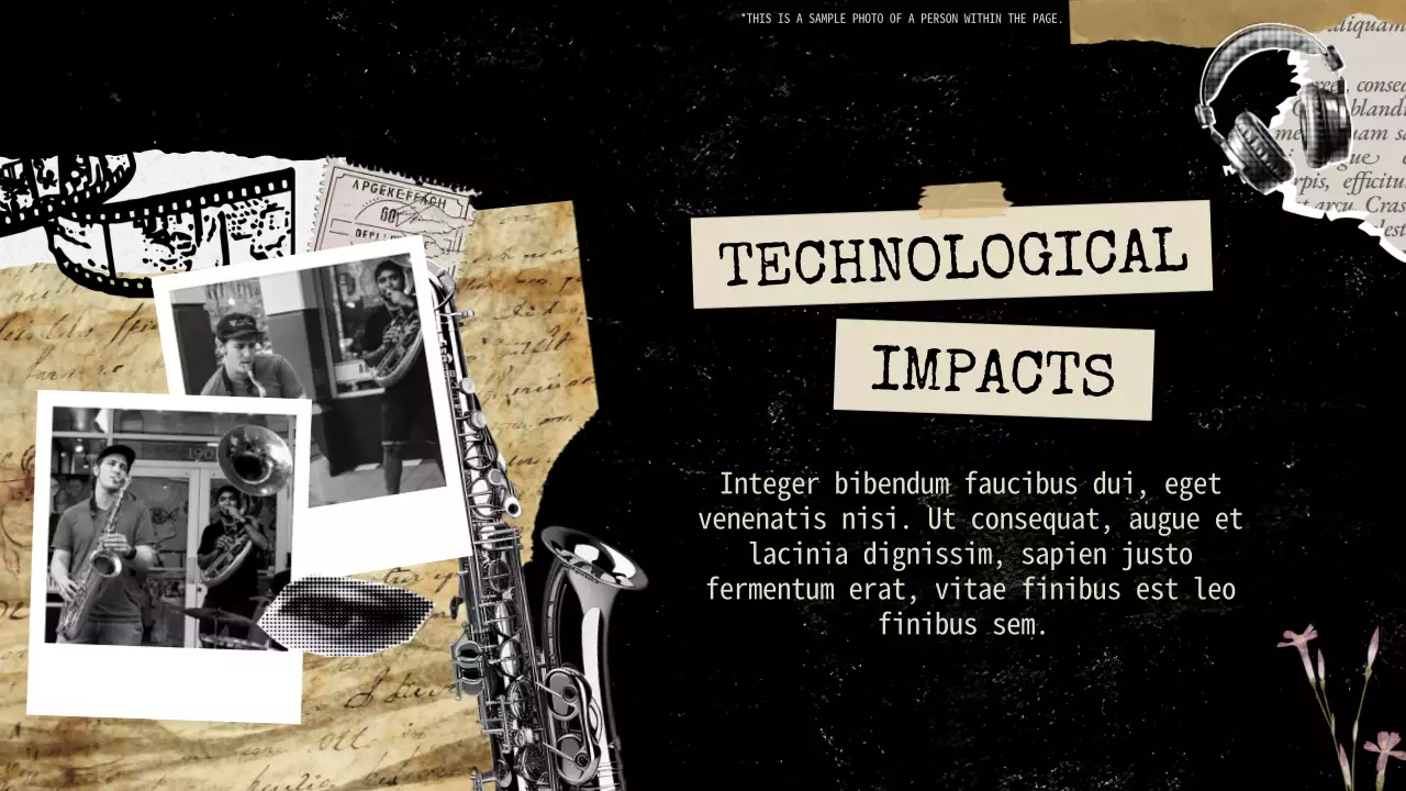 Black Vintage Music History Presentation