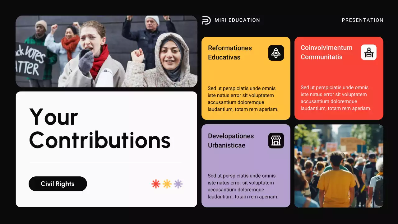 Red Modern Civil Movements History Presentation