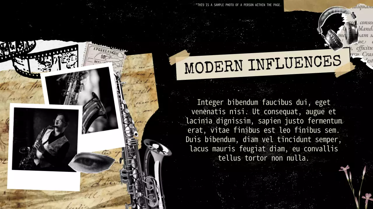 Black Vintage Music History Presentation