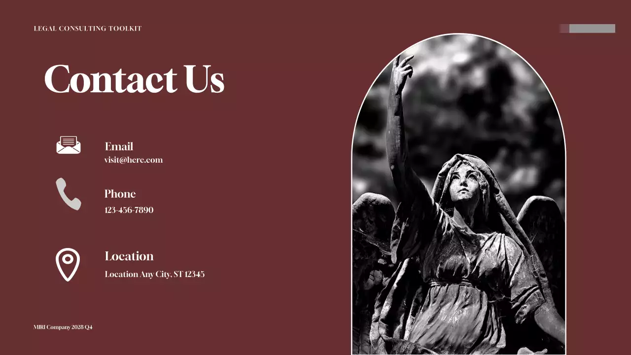 Maroon Professional Legal Document Presentation