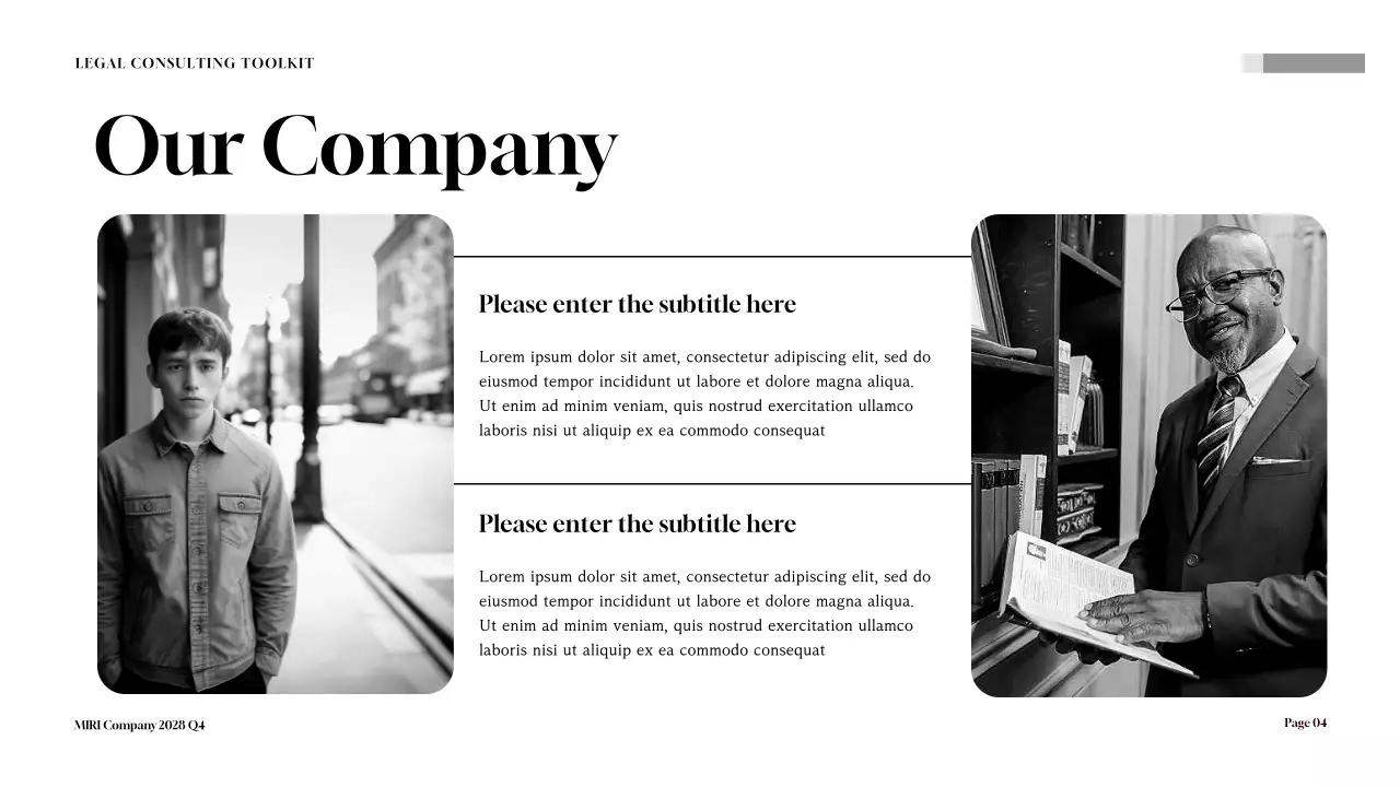 Maroon Professional Legal Document Presentation