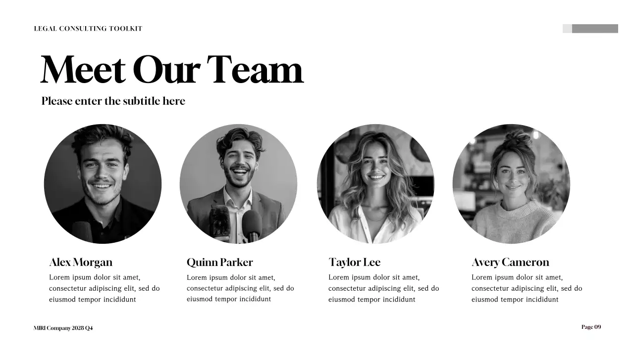 Maroon Professional Legal Document Presentation