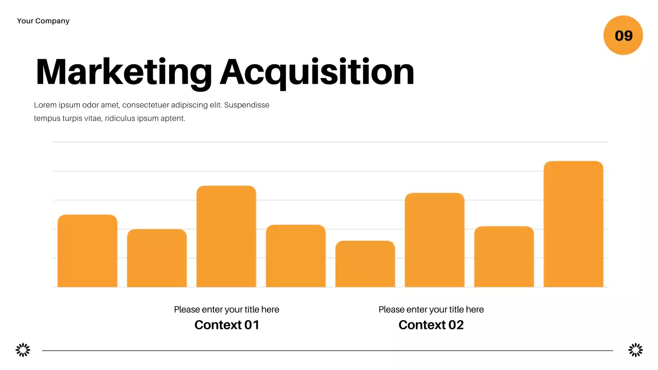 Navy Modern Marketing Report Presentation