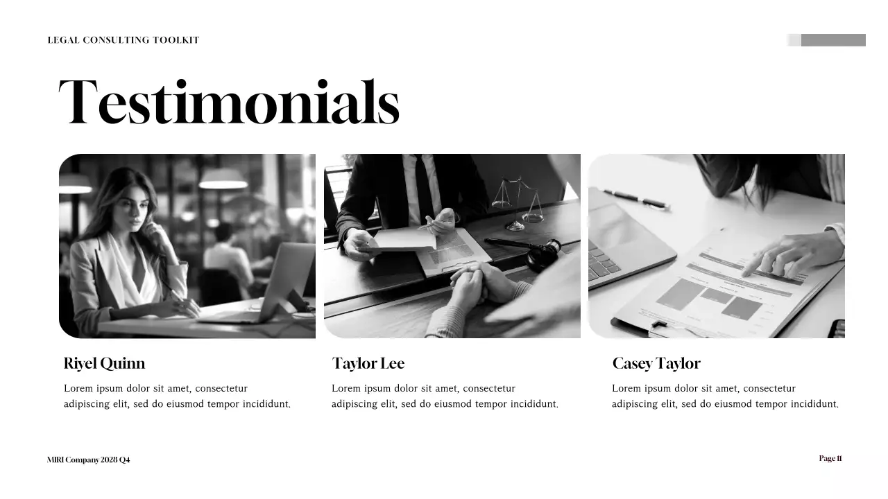 Maroon Professional Legal Document Presentation